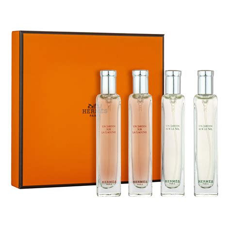 hermès perfume set of 4|hermes jardin perfume set.